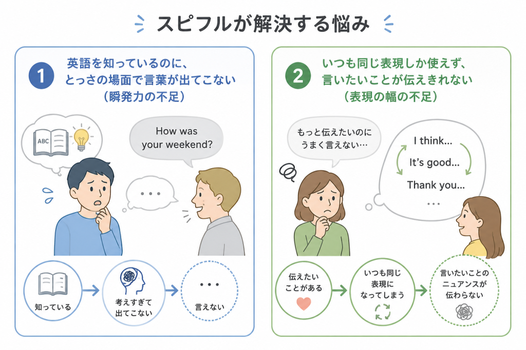 スピフルが解決する悩み